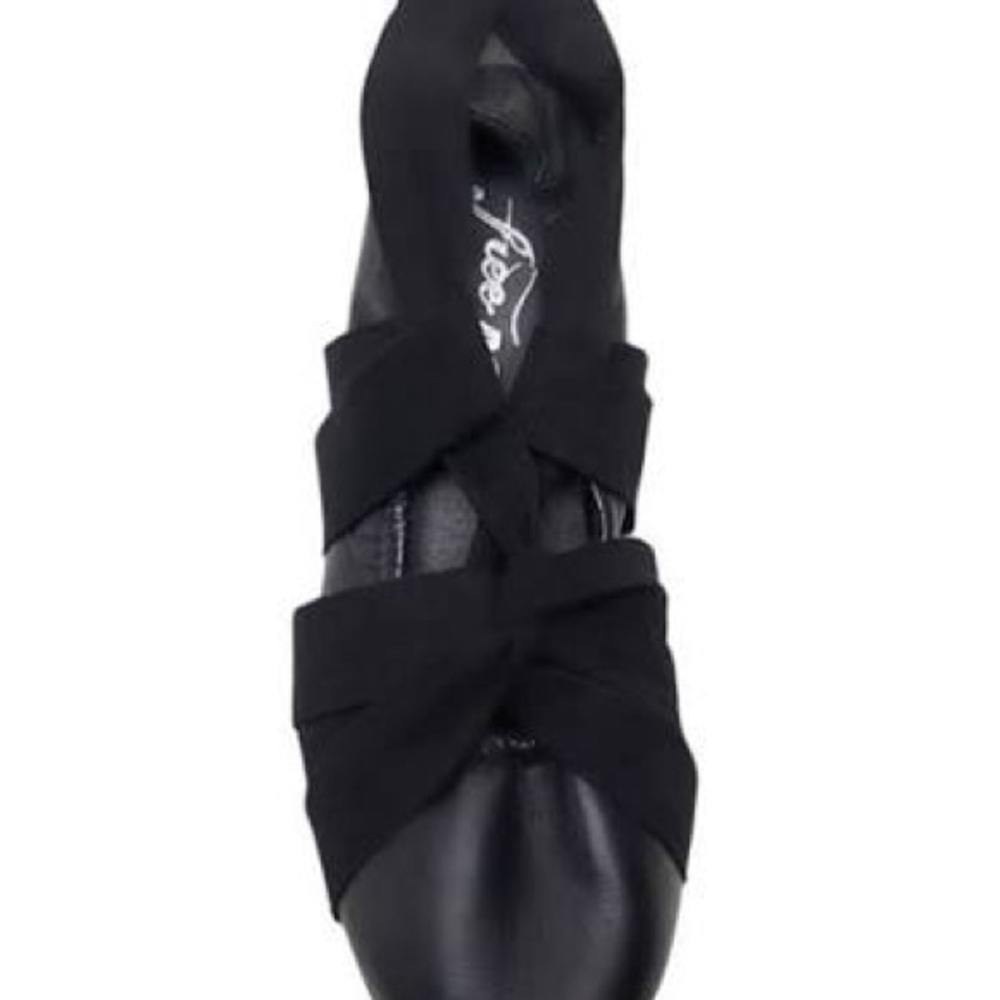 ❤️ BNIB FREE PEOPLE WOMENS CECE WRAP BALLET FLAT, BLACK 6.5 - Picture 3 of 11